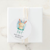 Bunny Pop het als ze baren baby shower Bedankjes Labels (In situ)