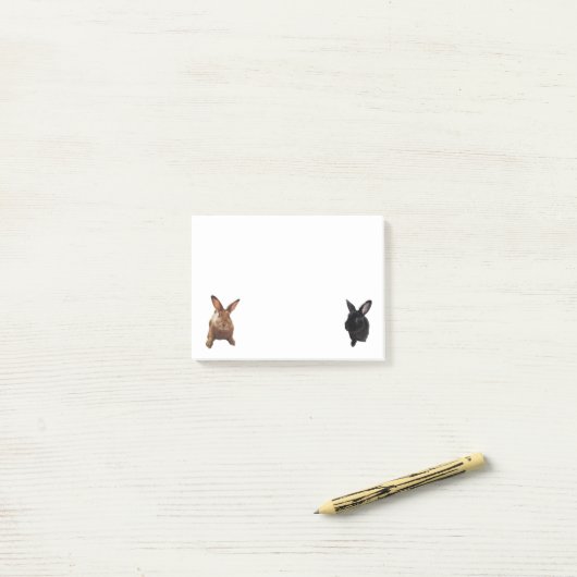 Bunny Post-its Post-it® Notes (Op bureau)