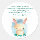 Bunny - Prayer Candle Label (Voorkant)