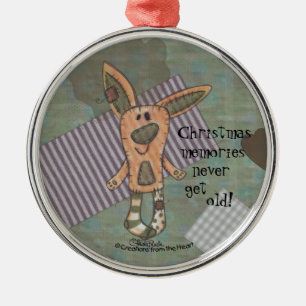Bunny Prim Metalen Ornament