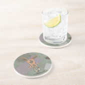 Bunny Prim Zandsteen Onderzetter (Zijkant)