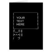 Bunny Protest Sign/ ASCII Text Art (Voorkant)