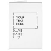 Bunny Protest Sign/ ASCII Text Art (Voorkant)