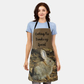 Bunny Pun Schattig Wilderness Dierenfoto Konijn Schort (Gedragen)