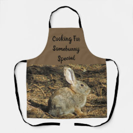 Bunny Pun Schattig Wilderness Dierenfoto Konijn Schort