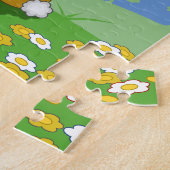 Bunny puzzle met gepersonaliseerde naam. legpuzzel (Zijkant)