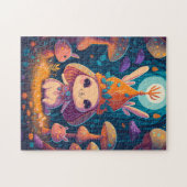 Bunny Queen Fantasy Bos Illustratie Legpuzzel (Horizontaal)