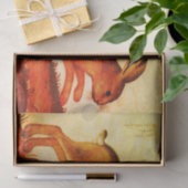 BUNNY RABBIT - Aangepast 10 lb-weefselpapier, wit Tissuepapier (Geschenk)