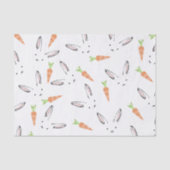 Bunny Rabbit and Carrot Pattern-papier Tissuepapier (Voorkant)