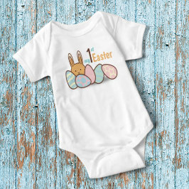 Bunny Rabbit and Eggs My 1st Easter Personalized Romper