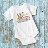 Bunny Rabbit and Eggs My 1st Easter Personalized Romper
