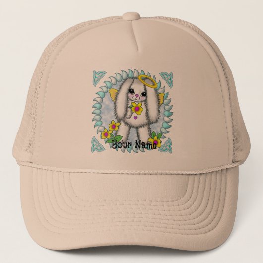 Bunny Rabbit Angel Trucker Pet (Voorkant)