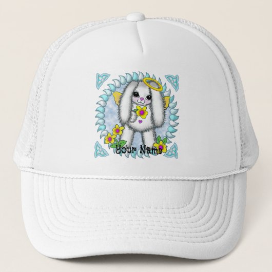 Bunny Rabbit Angel Trucker Pet (Voorkant)