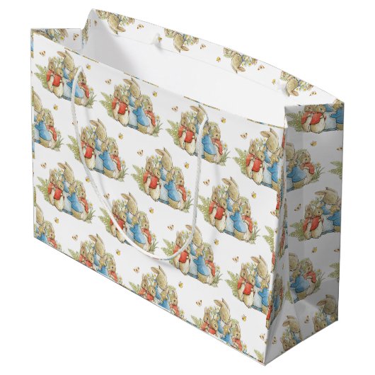 Bunny Rabbit Baby Boy Meisje Douche Groot Cadeauzakje (Achterkant Gekanteld)