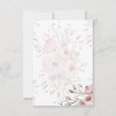 Bunny Rabbit Baby Meisje Luier Raffle Tickets Kaart (Achterkant)