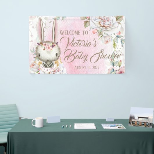 Bunny Rabbit Baby shower Banners (Beurs)