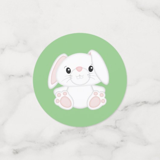 Bunny Rabbit Baby shower Confetti (Kleine voorkant)