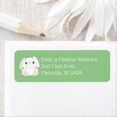 Bunny Rabbit Baby shower Etiket (Insitu)
