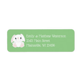 Bunny Rabbit Baby shower Etiket