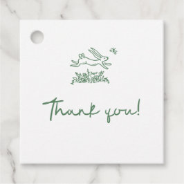 Bunny Rabbit Baby Shower Favor Tags Bedankjes Labels