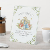 Bunny Rabbit Baby shower Game Reclamebord Met Voetstuk (Insitu)