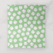 Bunny Rabbit Baby shower Plaatskaartje (Binnenkant ongevouwen)