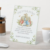 Bunny Rabbit Baby shower Reclamebord Met Voetstuk (Insitu)