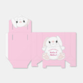 Bunny Rabbit Baby shower Roze Bedankdoosjes (Uitgevouwen)