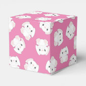 Bunny Rabbit Baby shower Roze Bedankdoosjes (Achterkant)
