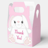 Bunny Rabbit Baby shower Roze Bedankdoosjes (Geopend)