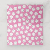 Bunny Rabbit Baby shower Roze Plaatskaartje (Binnenkant ongevouwen)