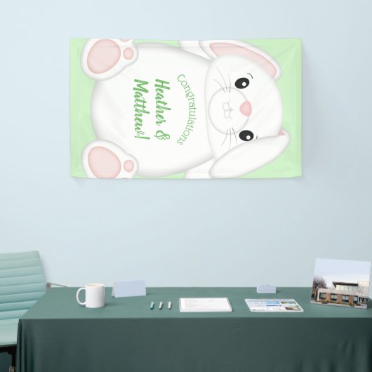 Bunny Rabbit Baby shower Spandoek (Beurs)