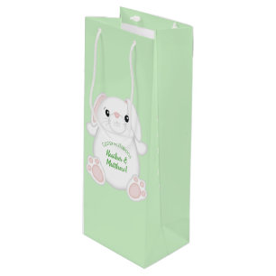 Bunny Rabbit Baby shower Wijn Cadeautas
