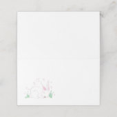 Bunny Rabbit Baby shower Woodland Animals Plaatskaartje (Buitenkant ongevouwen)