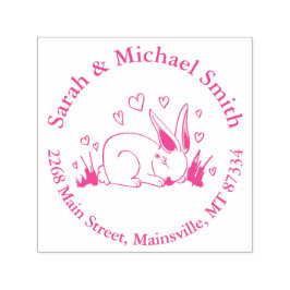 Bunny Rabbit Baby shower Woodland Animals Zelfinktende Stempel