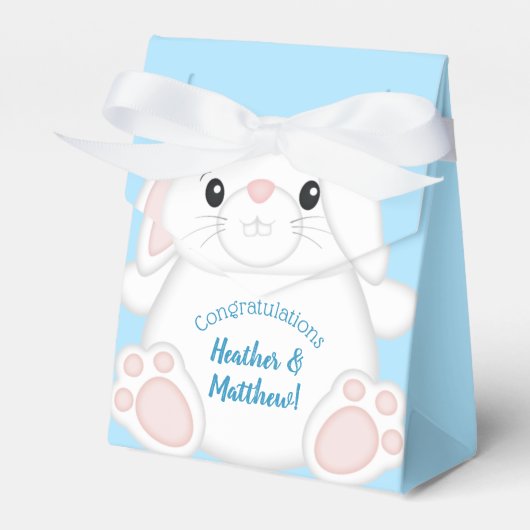 Bunny Rabbit Baby shower Woodland Bedankdoosjes (Voorkant Zijde)