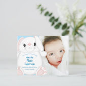 Bunny Rabbit Baby shower Woodland Briefkaart (Staand voorkant)