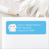 Bunny Rabbit Baby shower Woodland Etiket (Insitu)