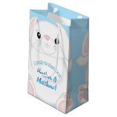 Bunny Rabbit Baby shower Woodland Klein Cadeauzakje (Achterkant Gekanteld)
