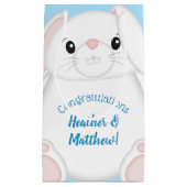 Bunny Rabbit Baby shower Woodland Klein Cadeauzakje (Voorkant)