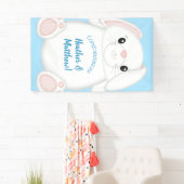 Bunny Rabbit Baby shower Woodland Spandoek (Insitu)