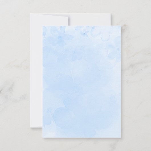 Bunny Rabbit Balloons Blue Boy Baby shower Bedankkaart (Achterkant)