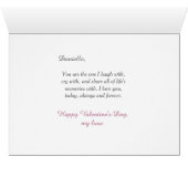 Bunny Rabbit Bicycle Romantic Valentine (Binenzijde Horizontaal (Onderkant))