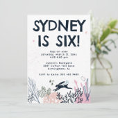 Bunny Rabbit Birthday Party Invitation Kaart (Staand voorkant)