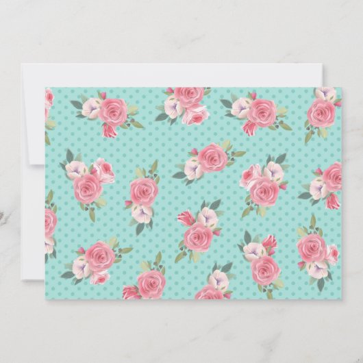 Bunny Rabbit Birthday Party Invitation Kaart (Achterkant)