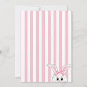 Bunny Rabbit Birthday Uitnodiging (Achterkant)
