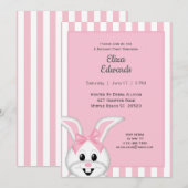 Bunny Rabbit Birthday Uitnodiging (Voorkant / Achterkant)