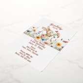 Bunny Rabbit Birthday Uitnodiging (Gedraaid)