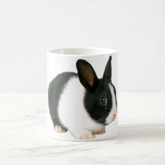 Bunny Rabbit Black en White Koffiemok