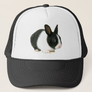 Bunny Rabbit Black en White Trucker Pet